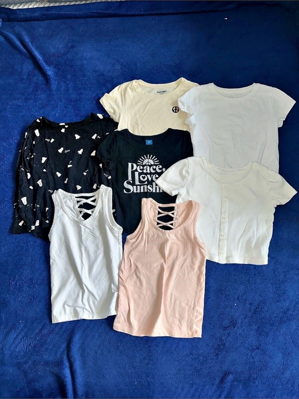 Old Navy, Gap, & Wonder Nation Girls Tops Size XS (4-5) Bundle Lot of 7 Tank